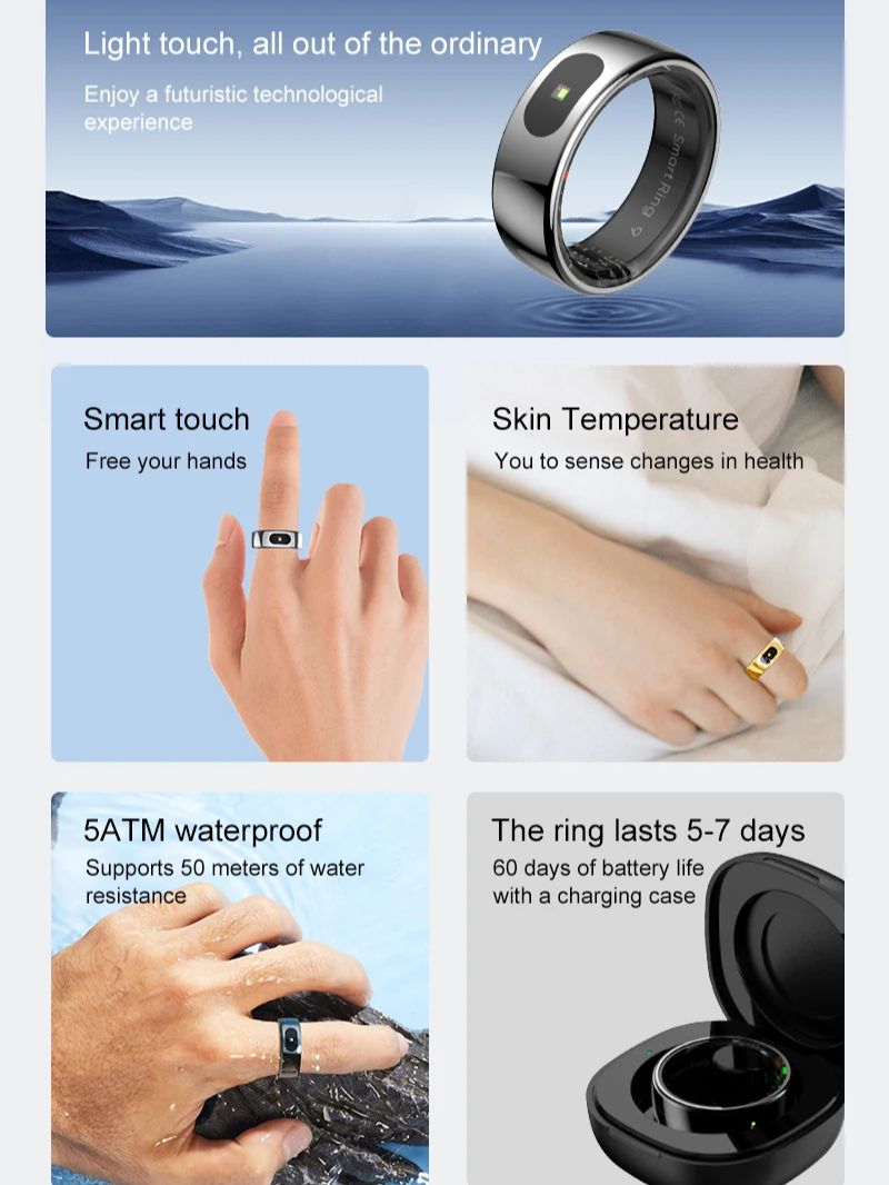 R08 Smart Ring For Men Women T - Temperature Ring Skin 评论和价格